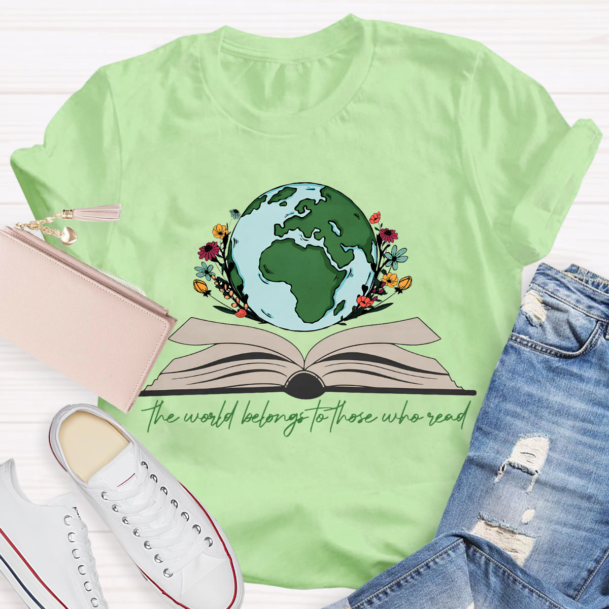 The World Belongs To Those Who Read Teacher T-Shirt