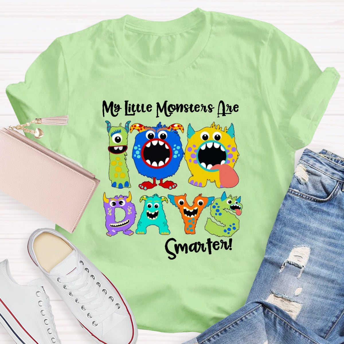 My Little Monsters 100 Days Smarter T-Shirt