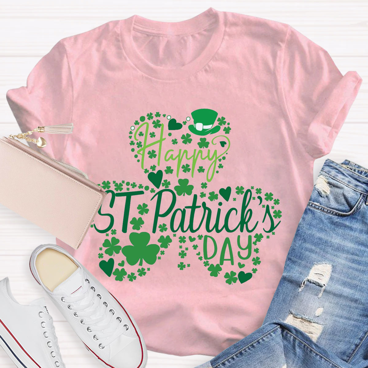 Happy St Patrick's' Day Teacher T-Shirt