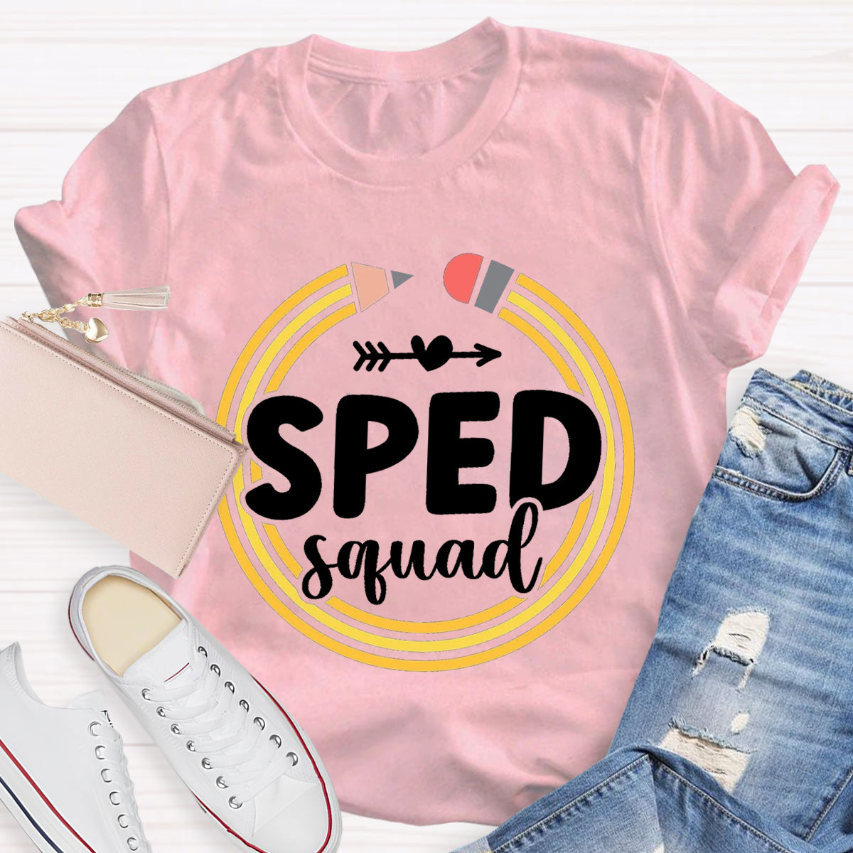 Sped Squad Pencil Teacher T-Shirt