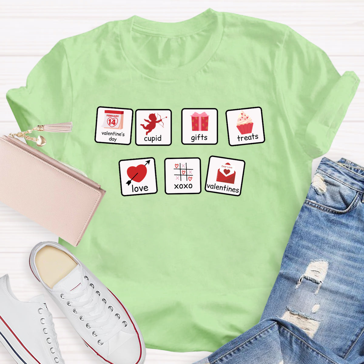 Cupid Gifts Treats Love Valentines SLP Teacher T-Shirt