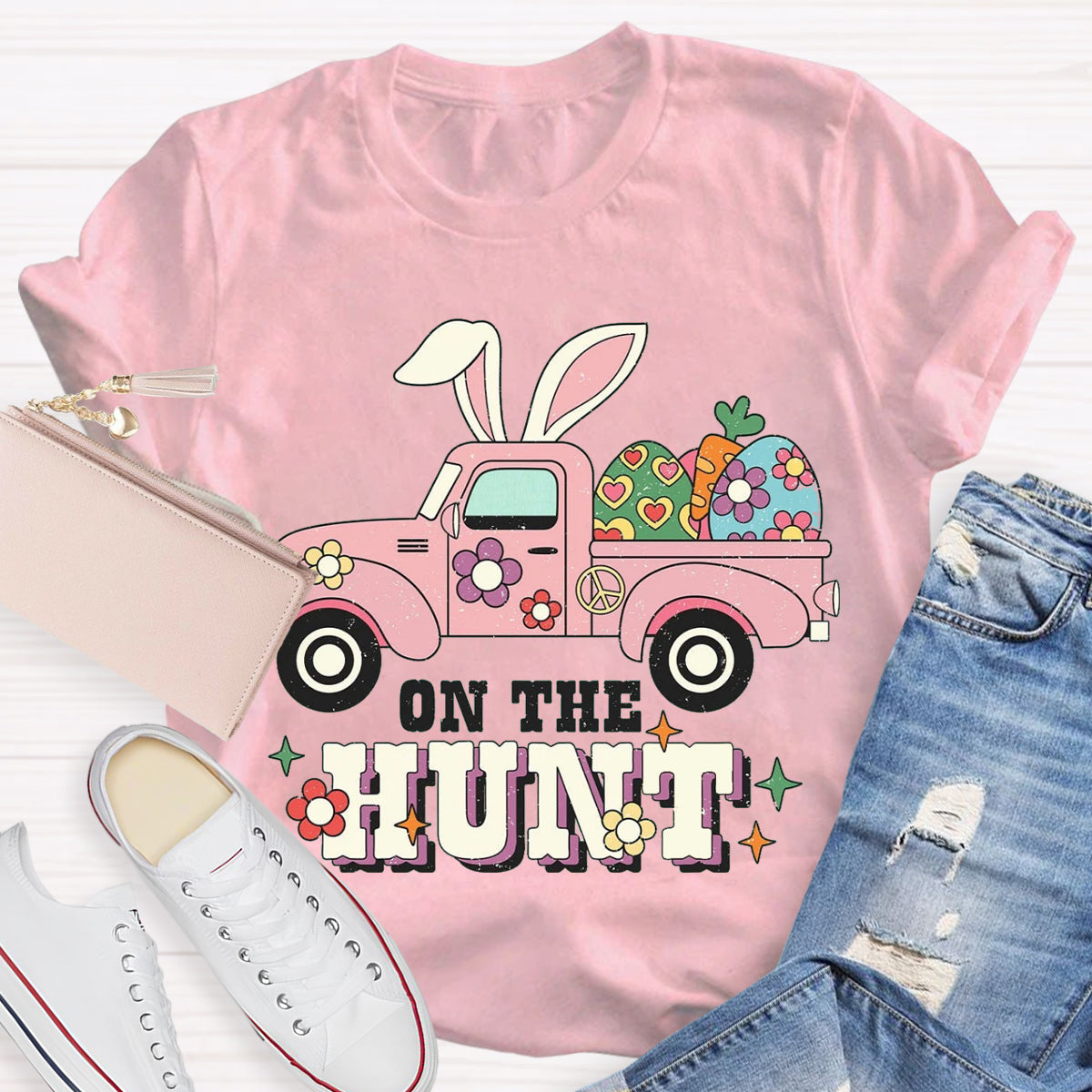 Easter Day Bunny On The Hunt T-Shirt