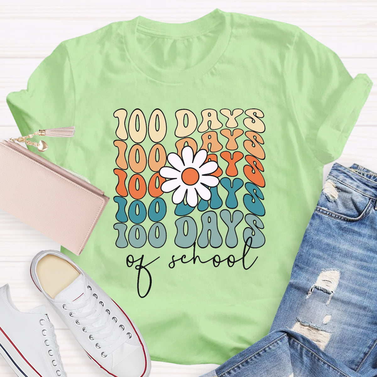 100 Days Of School Teacher T-Shirt