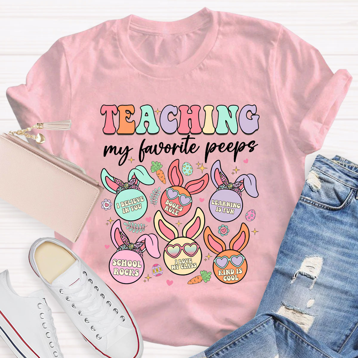 Teaching My Favorite Peeps School Rocks T-Shirt