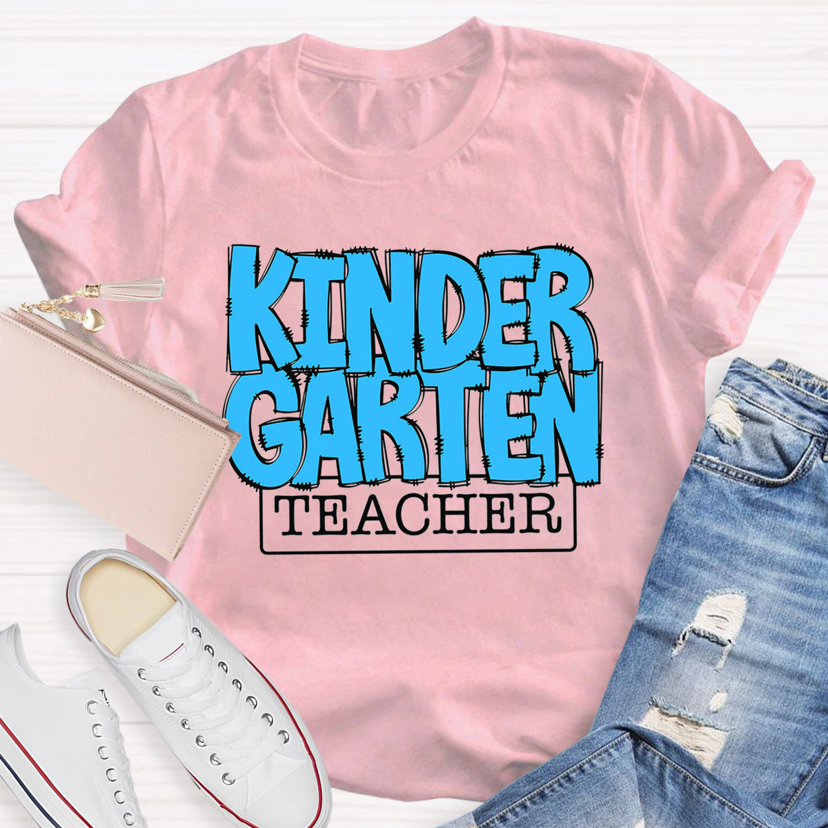 Personalized Grade Blue Printed T-Shirt