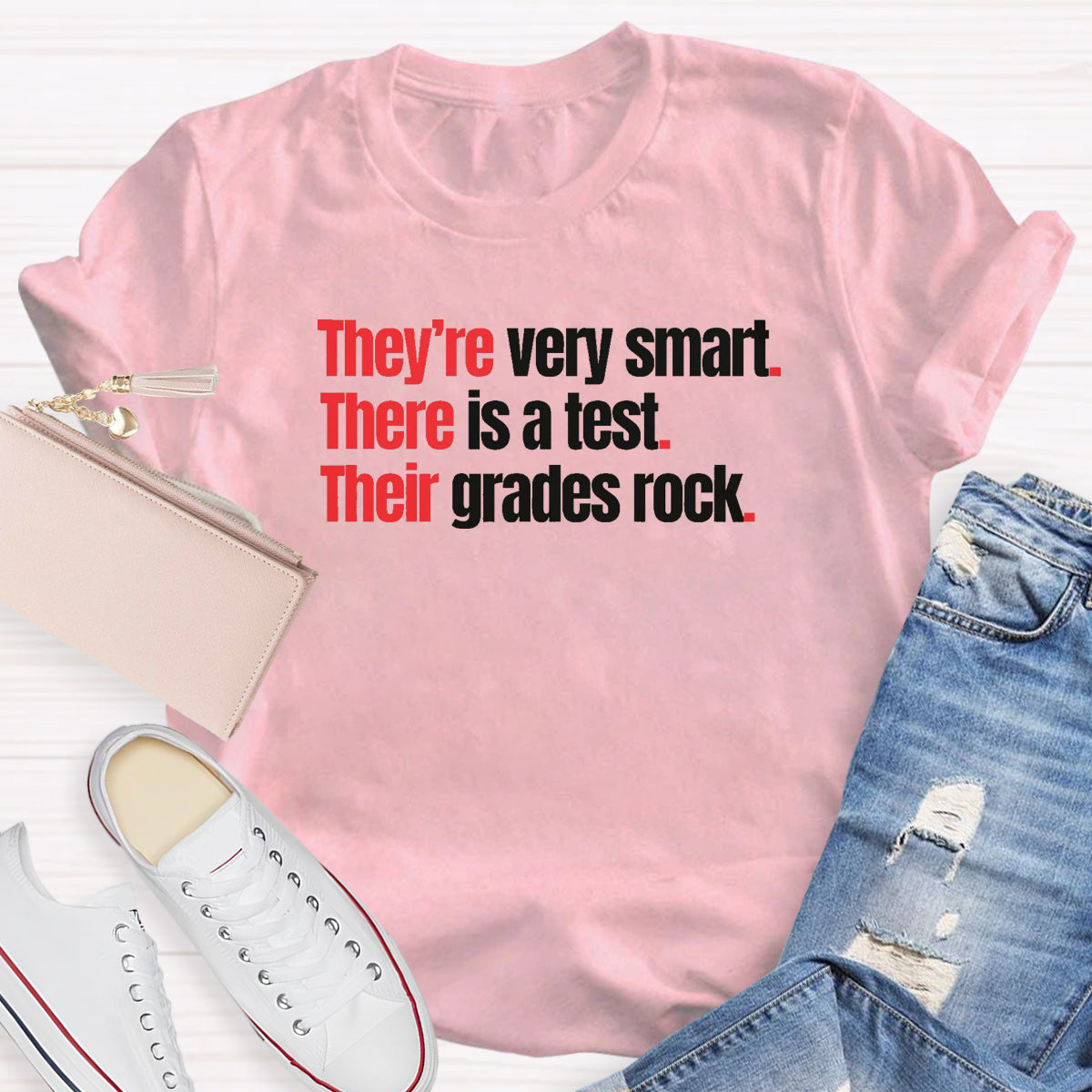 They're Very Smart There Is A Test Their Grades Rock T-Shirt