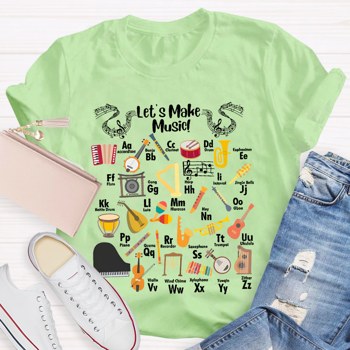 Let's Make Music Teacher T-Shirt