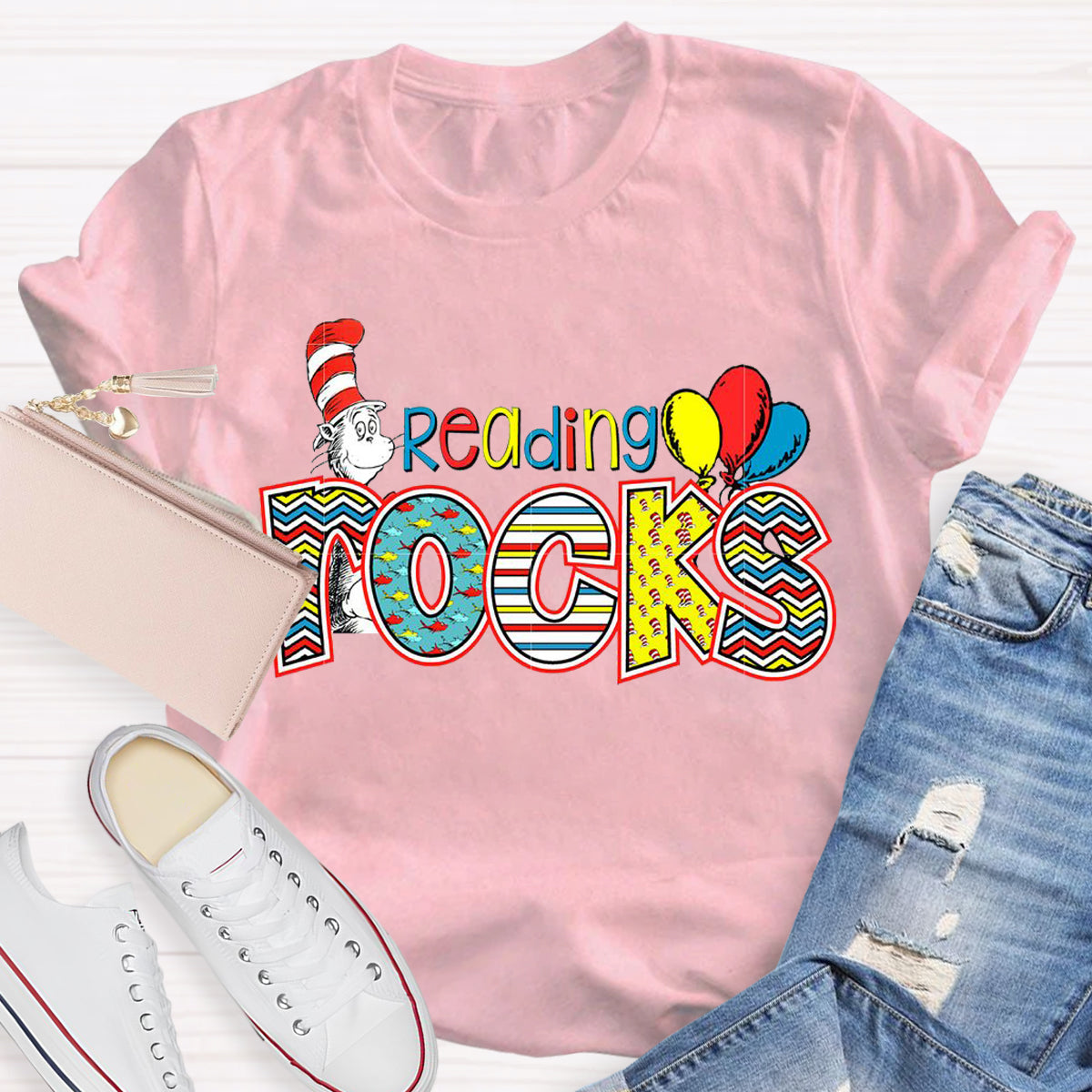 Reading Rocks Teacher T-Shirt