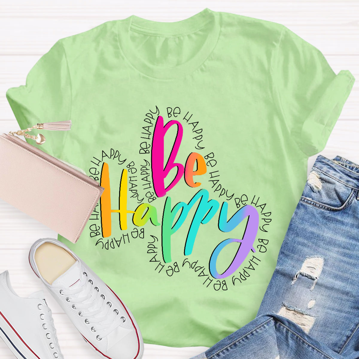 Be Happy Teacher T-Shirt