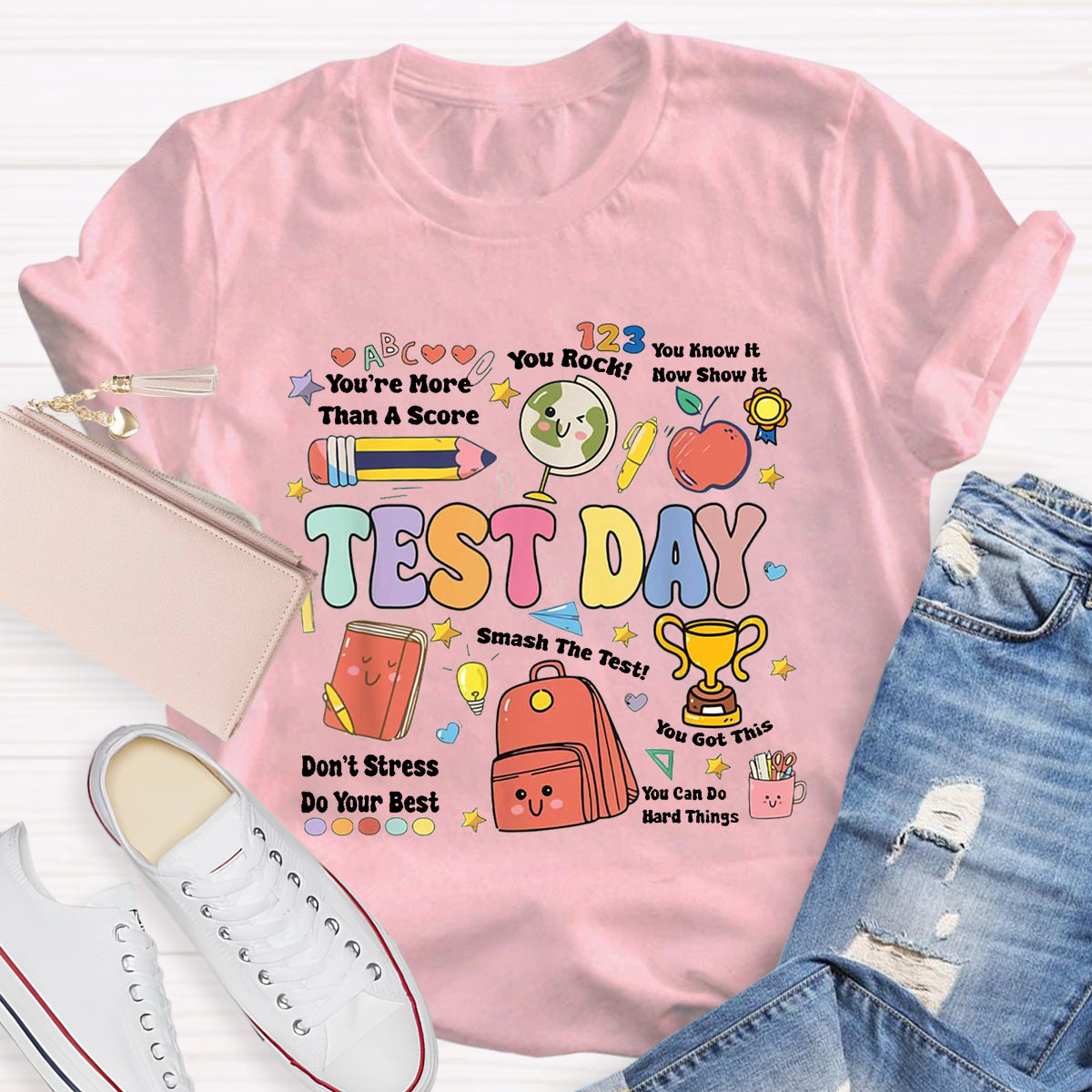 Don't Stress Do Your Best Test Day T-Shirt