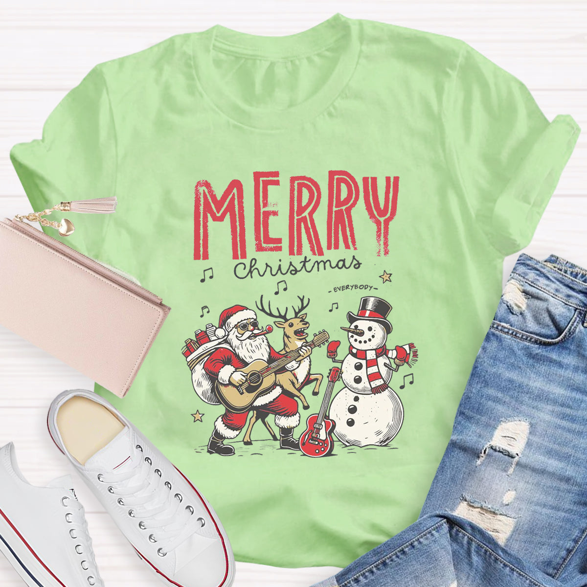 Merry Christmas Music Teacher T-Shirt