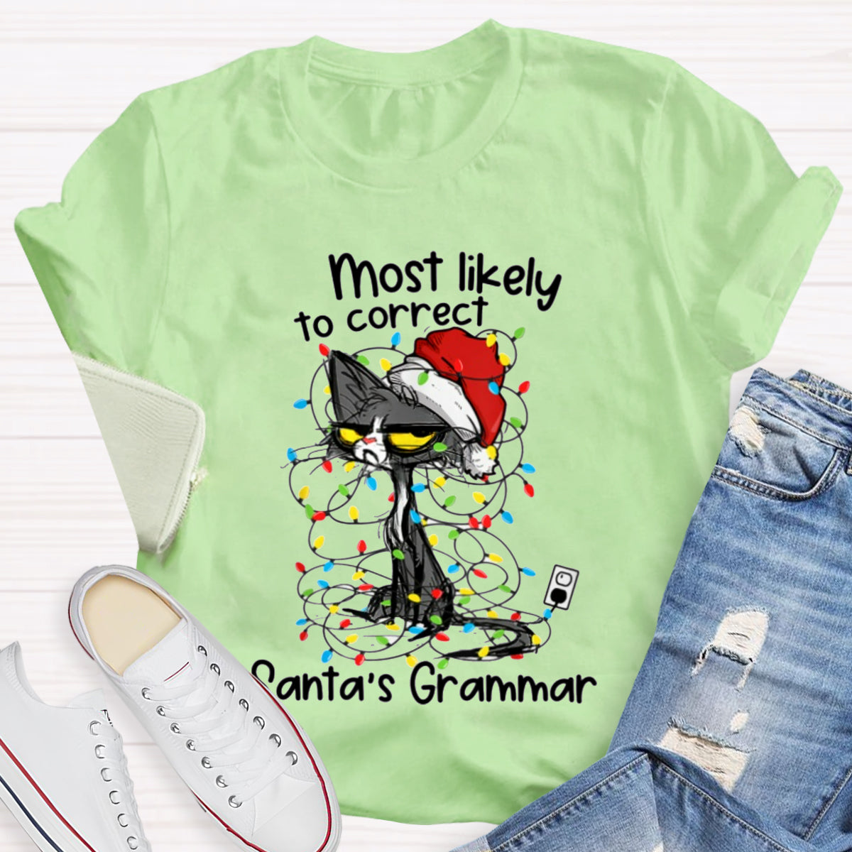 Most Likely To Correct Santa's Grammar T-Shirt