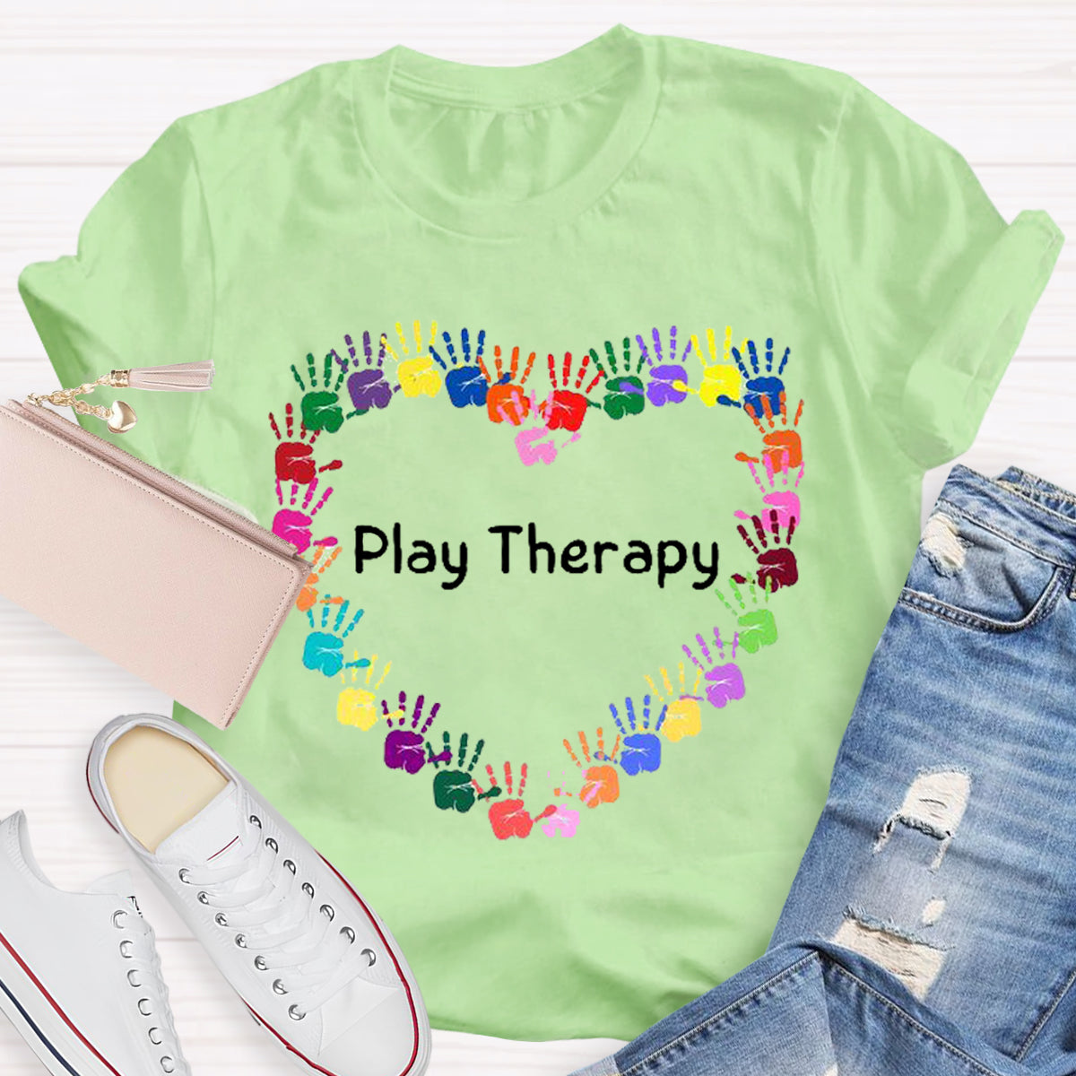 Heart Play Therapy Teacher T-Shirt