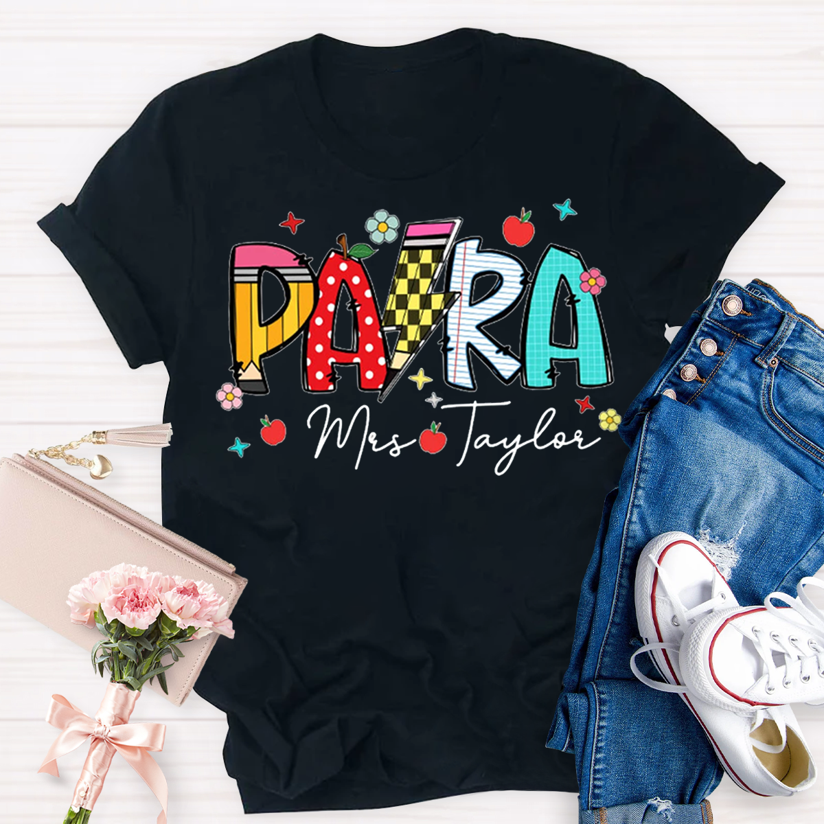 Personalized Paraprofessionals Teacher T-shirt