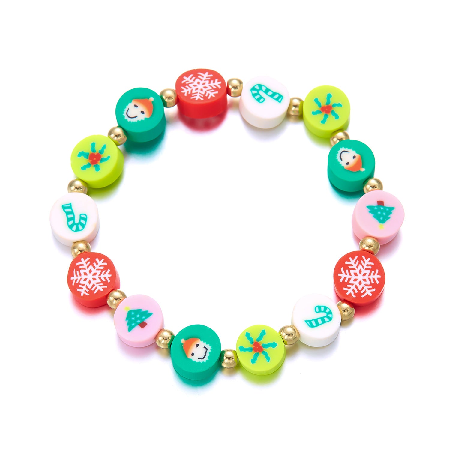 Christmas Beaded Colorful Bracelet