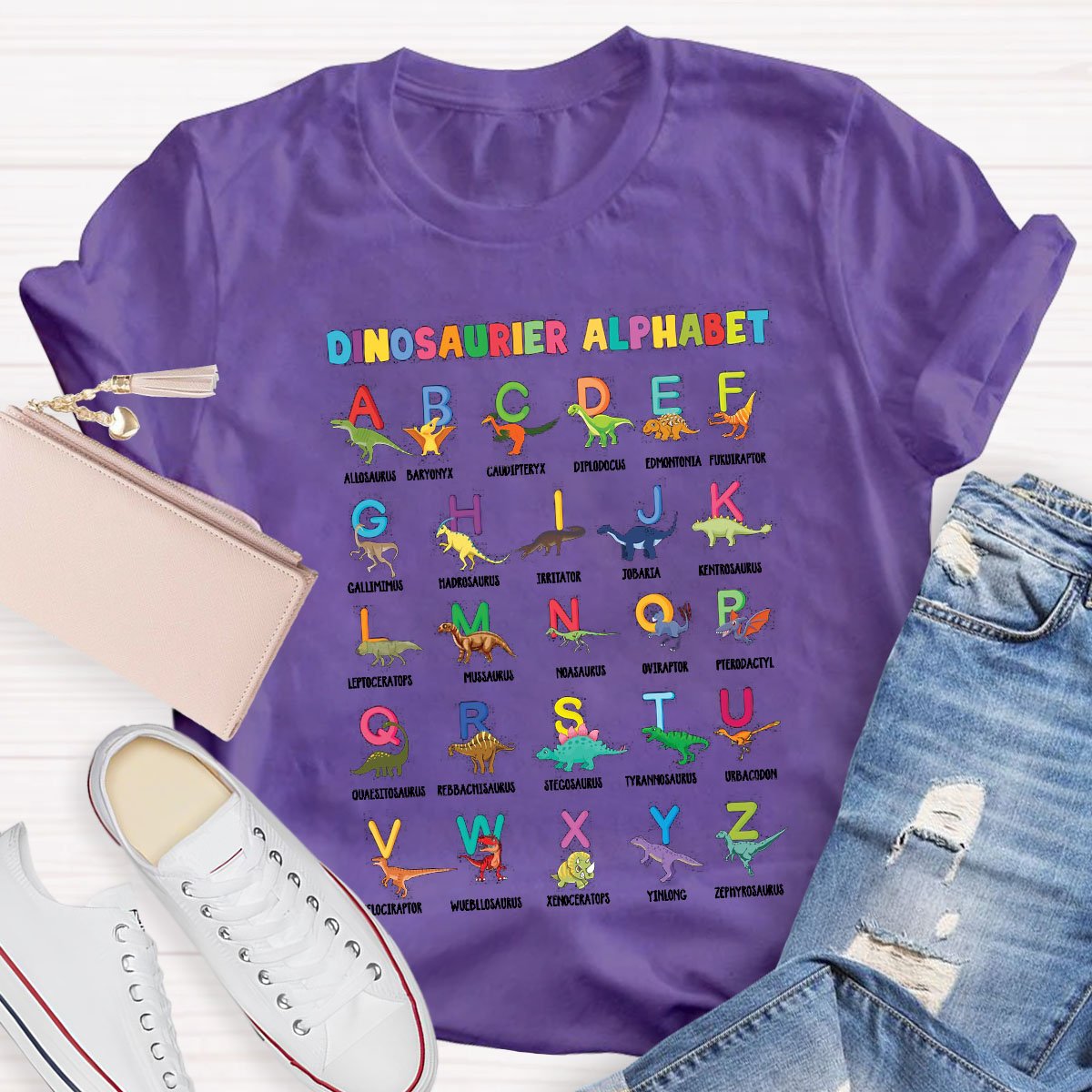 Dinosaur Fun Alphabet T-Shirt