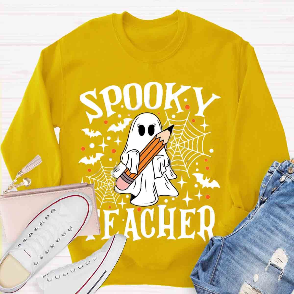 Spooky Teacher Halloween Sweatshirt