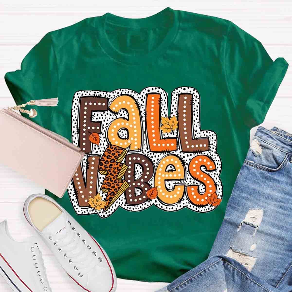 Autumn Design Fall Vibes Shirt