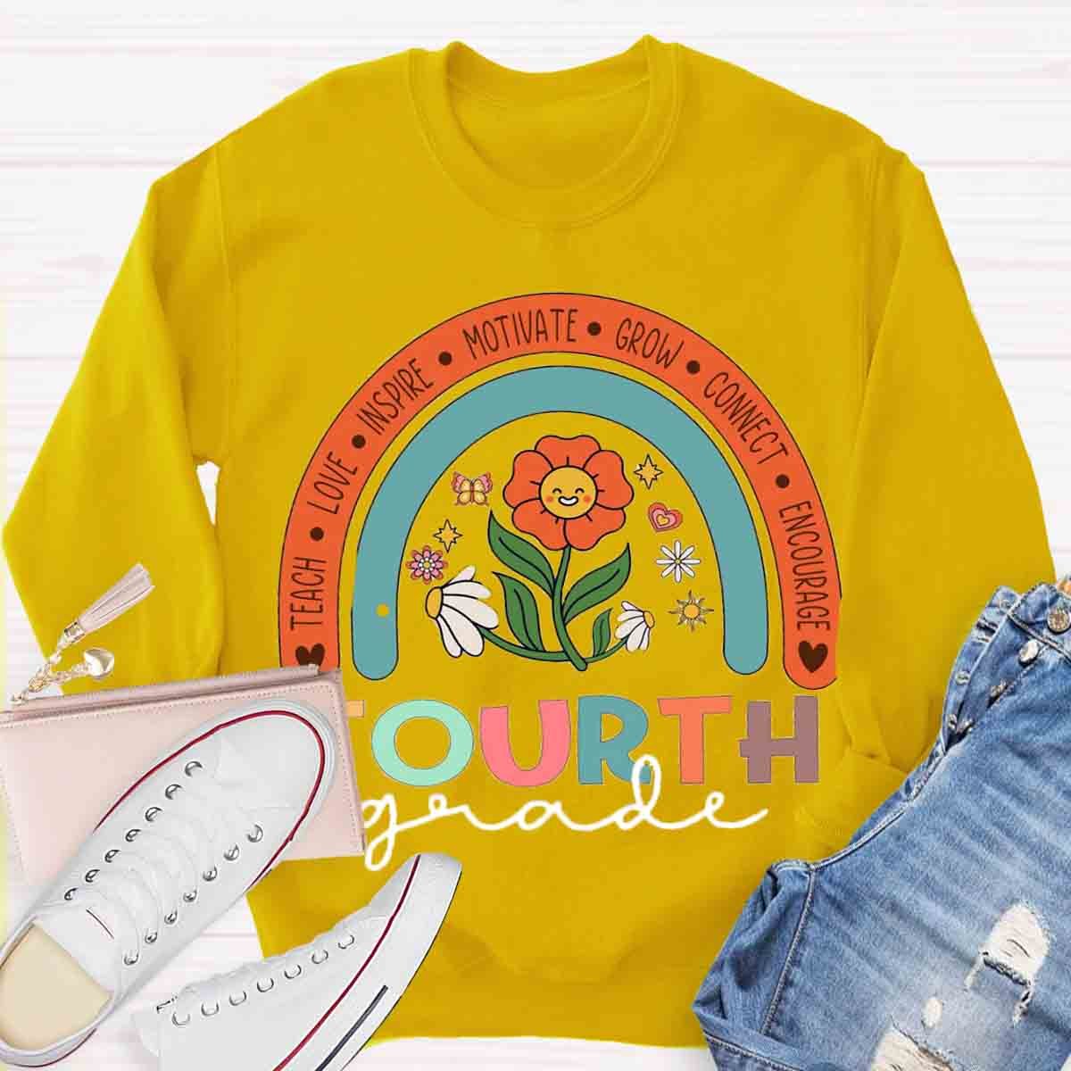 Personalized  Grade Motivate Love Encourage Sweatshirt