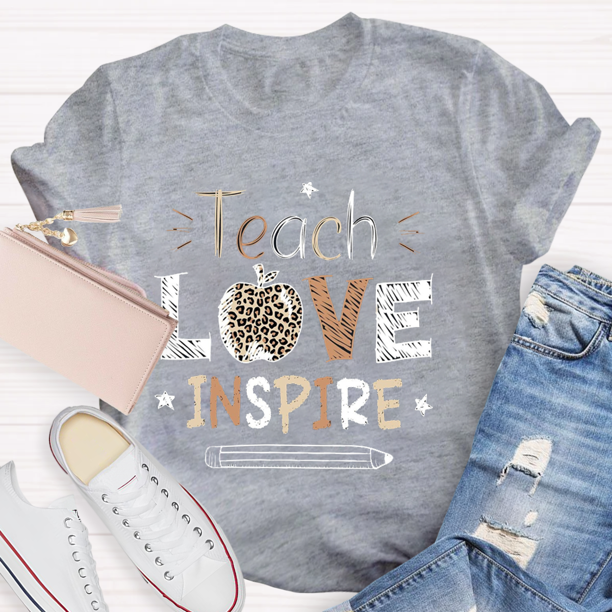 Teach Love Inspire Teacher T-Shirt