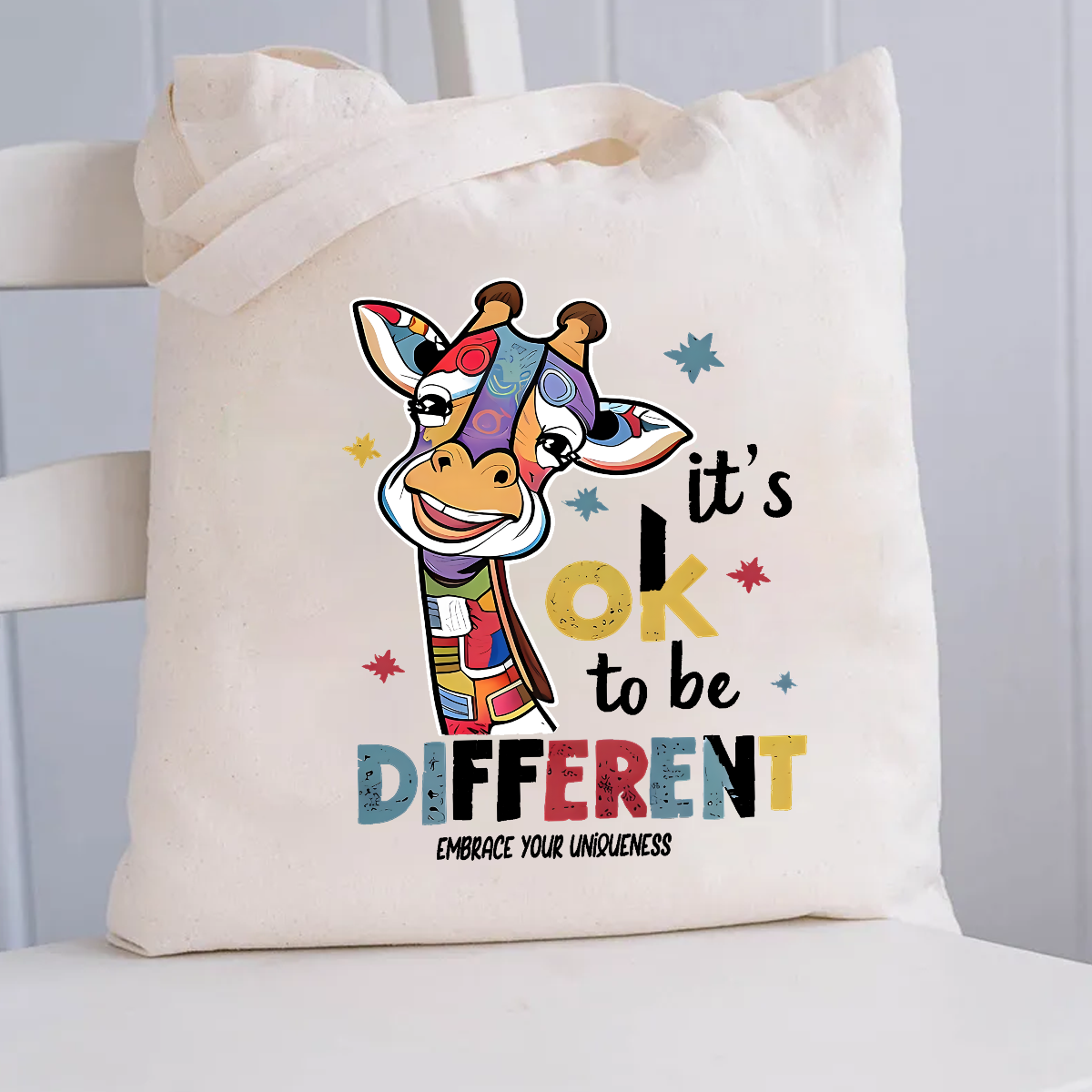 It's Ok To Be Different Embrace Your Uniqueness Canvas Tote Bag