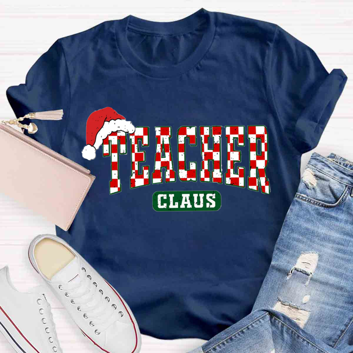 Teacher Claus Christmas  T-Shirt