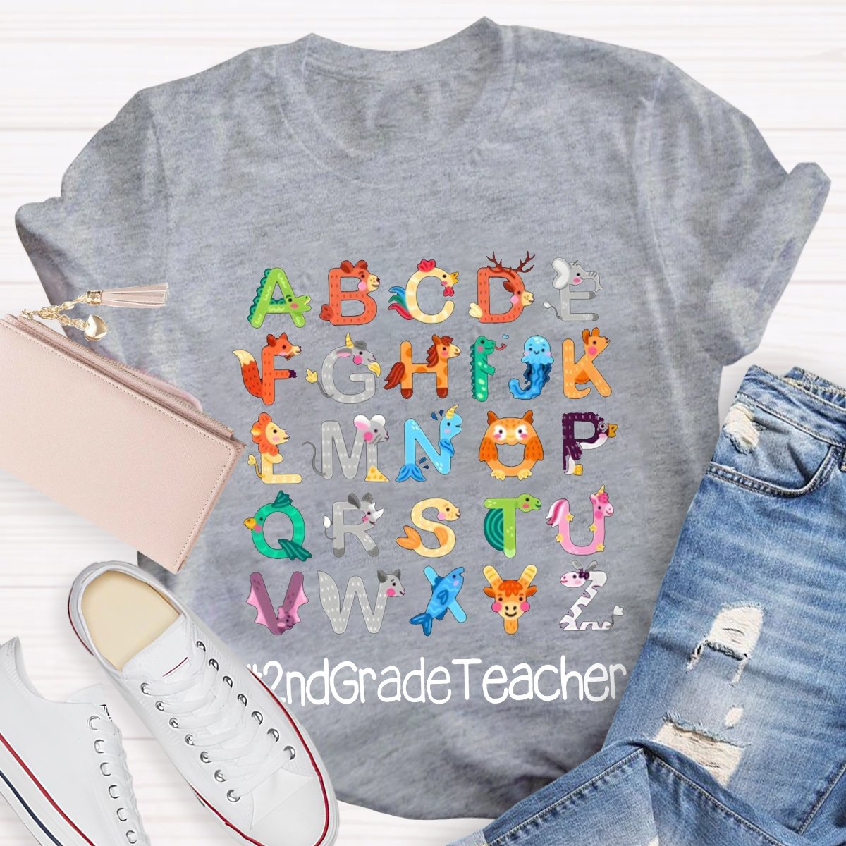 Personalized Letter Teacher Shirt