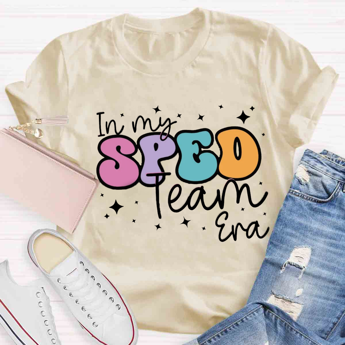 In My Sped Team Era Teacher T-Shirt