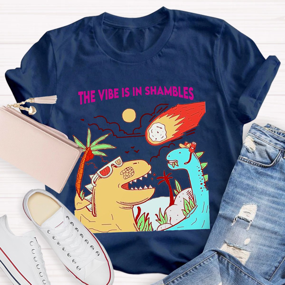 The Vibe Is In Shambles Teacher Shirt