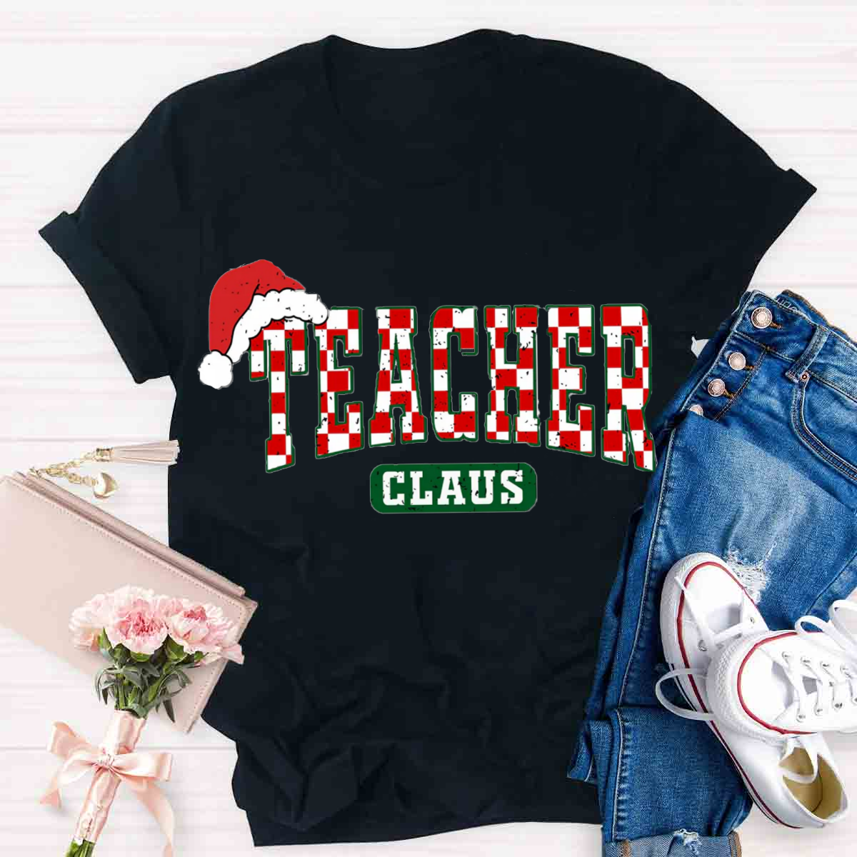 Teacher Claus Christmas  T-Shirt