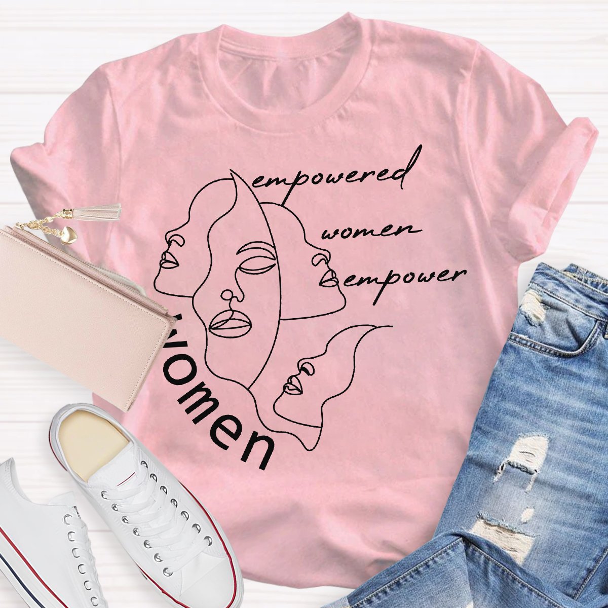 Empowered Women Bempower Women Teacher Shirt