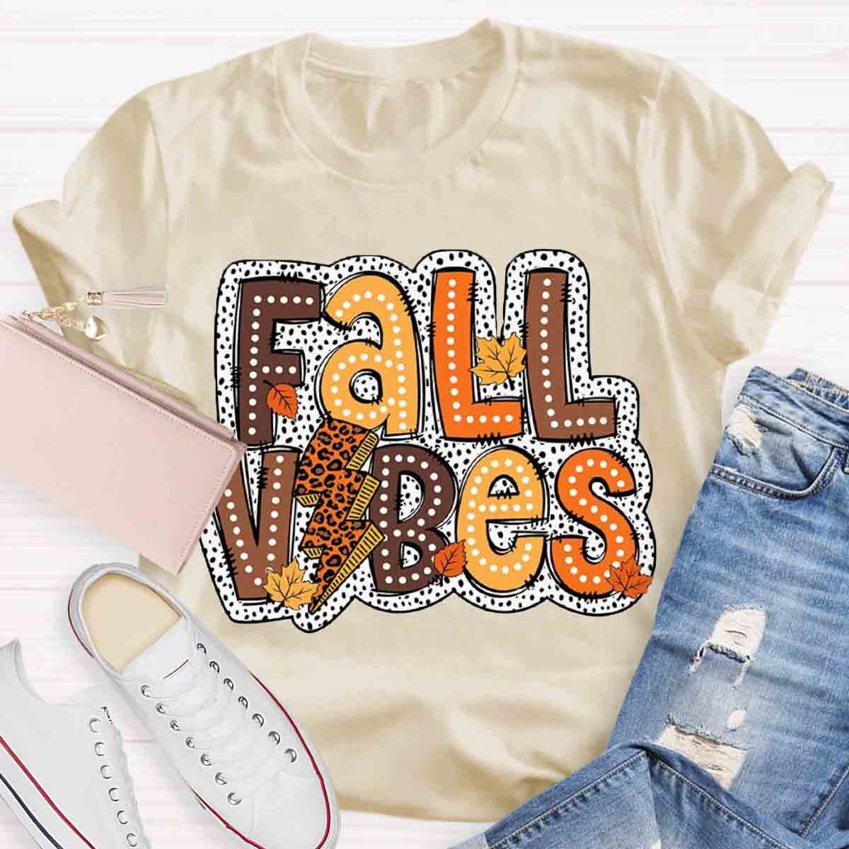 Autumn Design Fall Vibes Shirt