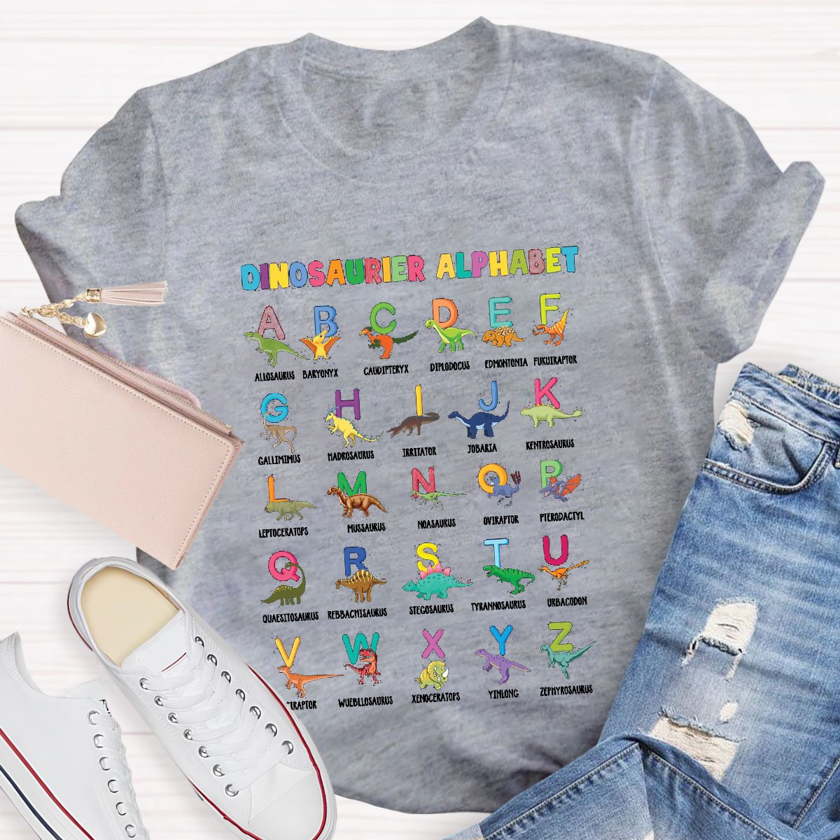 Dinosaur Fun Alphabet T-Shirt