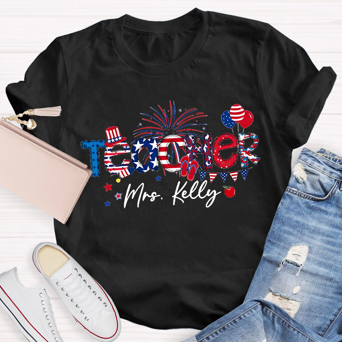 Personalized Name 4th Of July America History T-Shirt