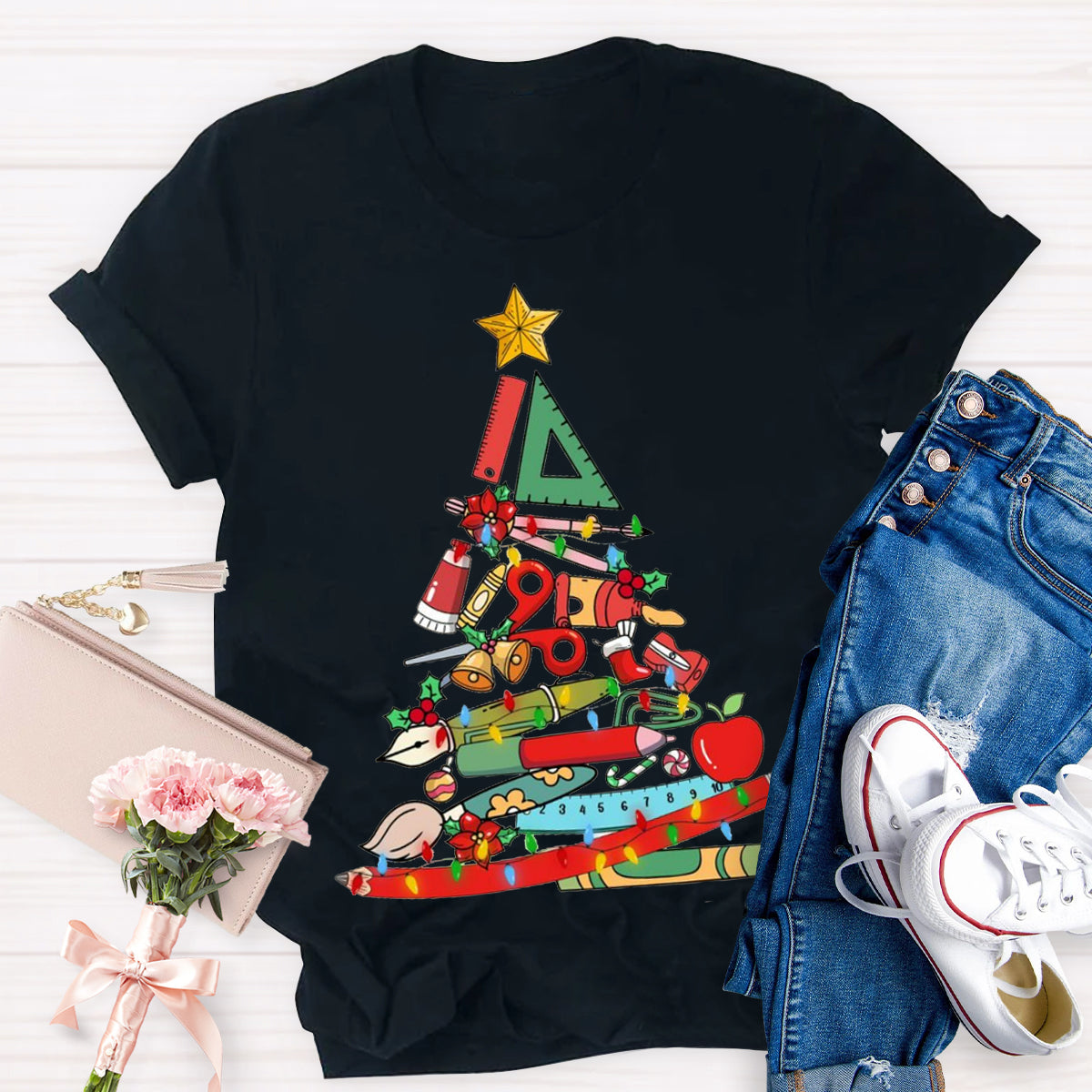 Teaching Aids Christmas Tree T-Shirt