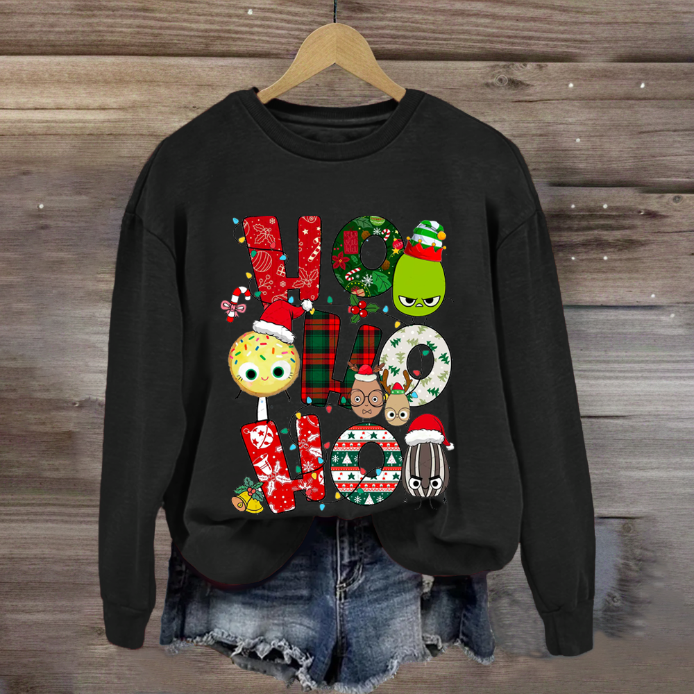 Children's Books Characters Ho Ho Ho Christmas Sweatshirt