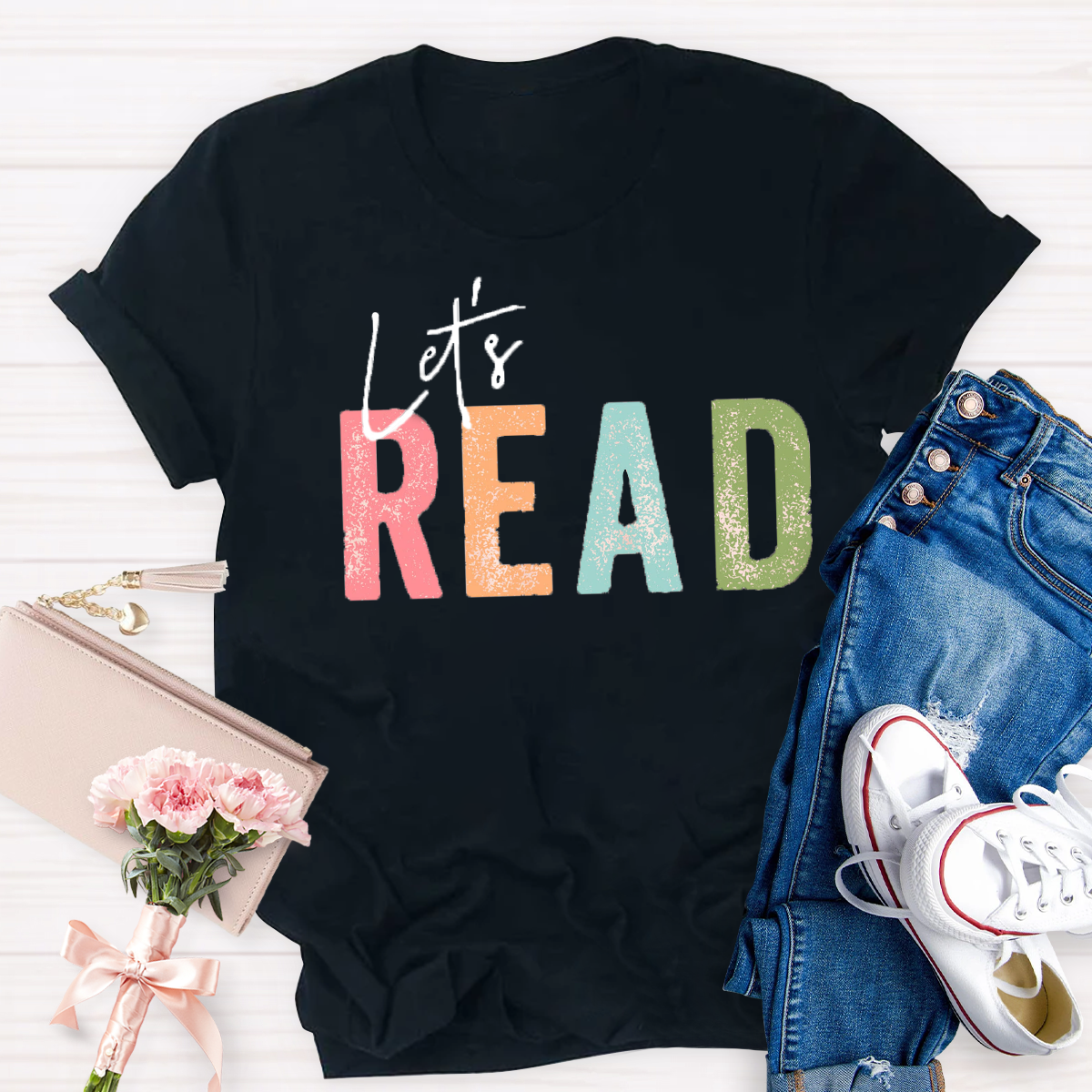 let's Read Teacher T-Shirt