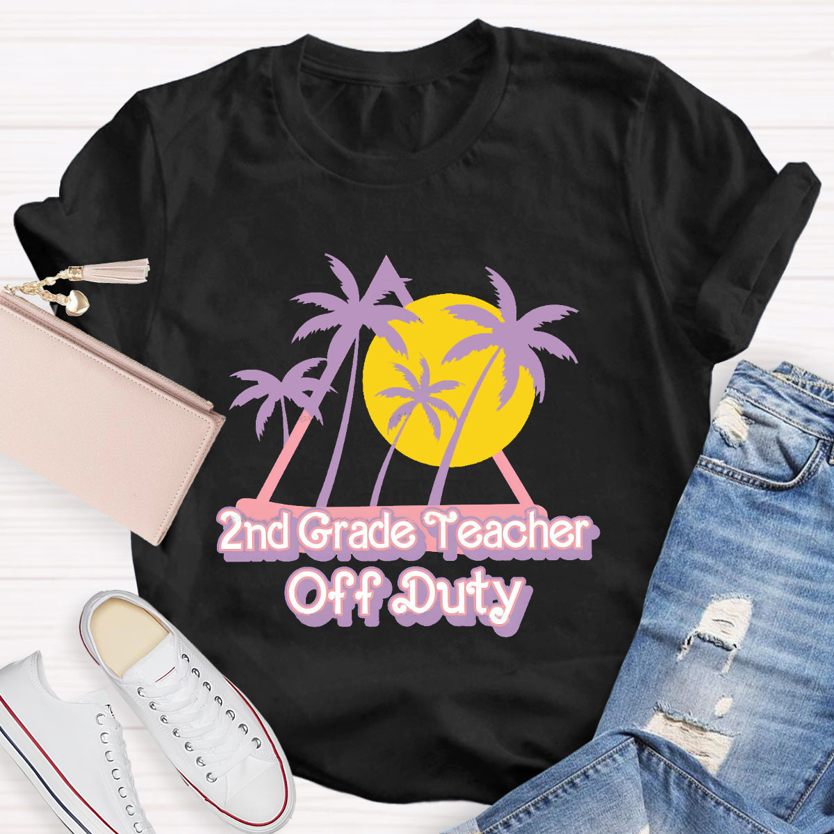 Personalized Grade Teacher Off Duty Sunshie T-Shirt