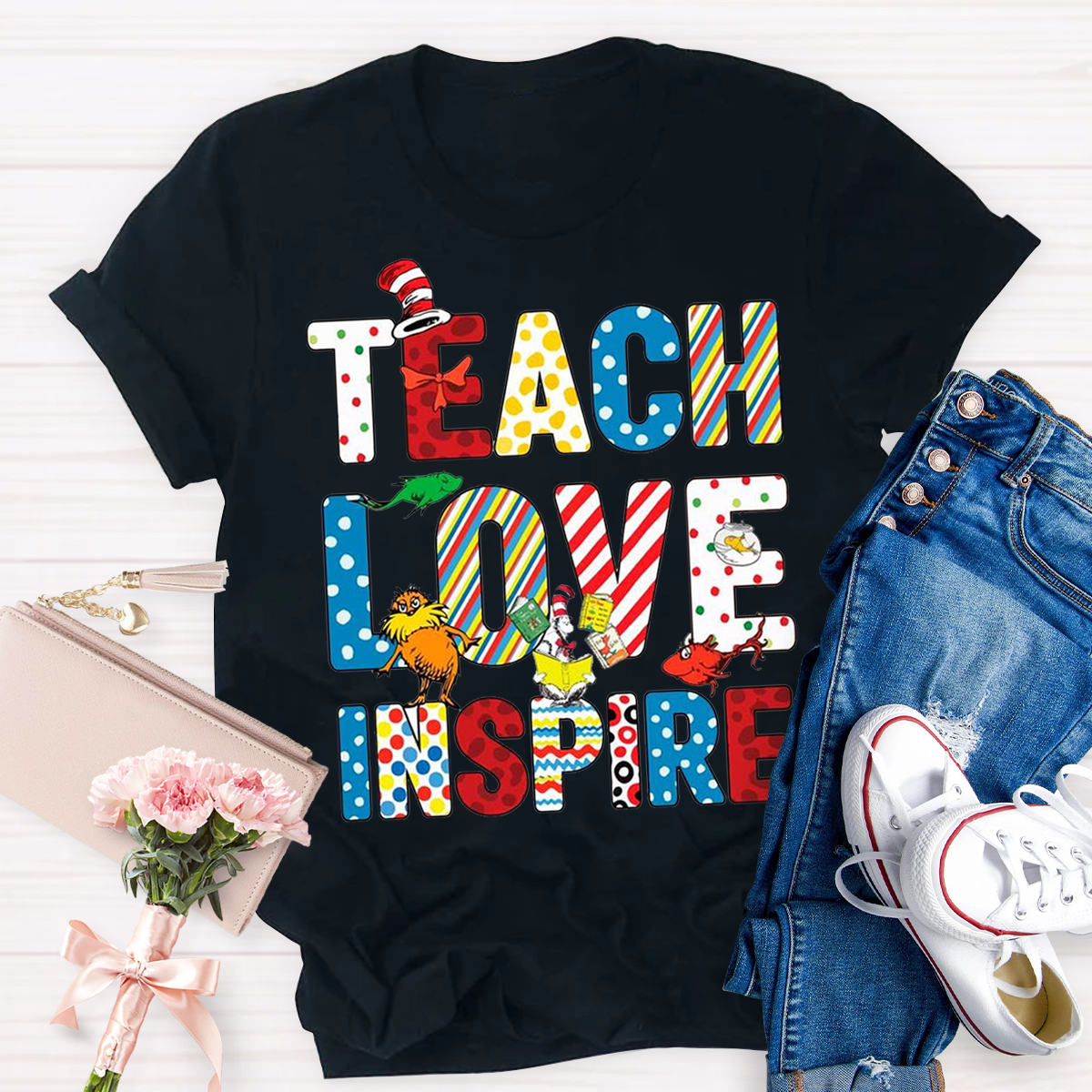 Teach Love Inspire Teacher T-Shirt