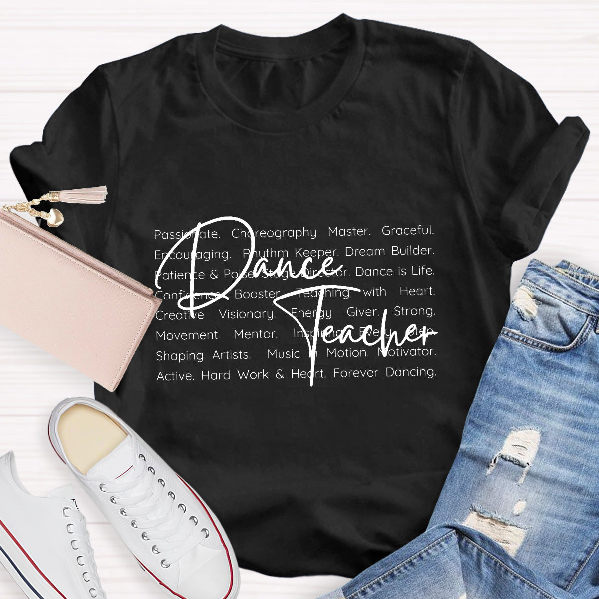 Dance Teacher Definition Hard Work And Heart T-Shirt