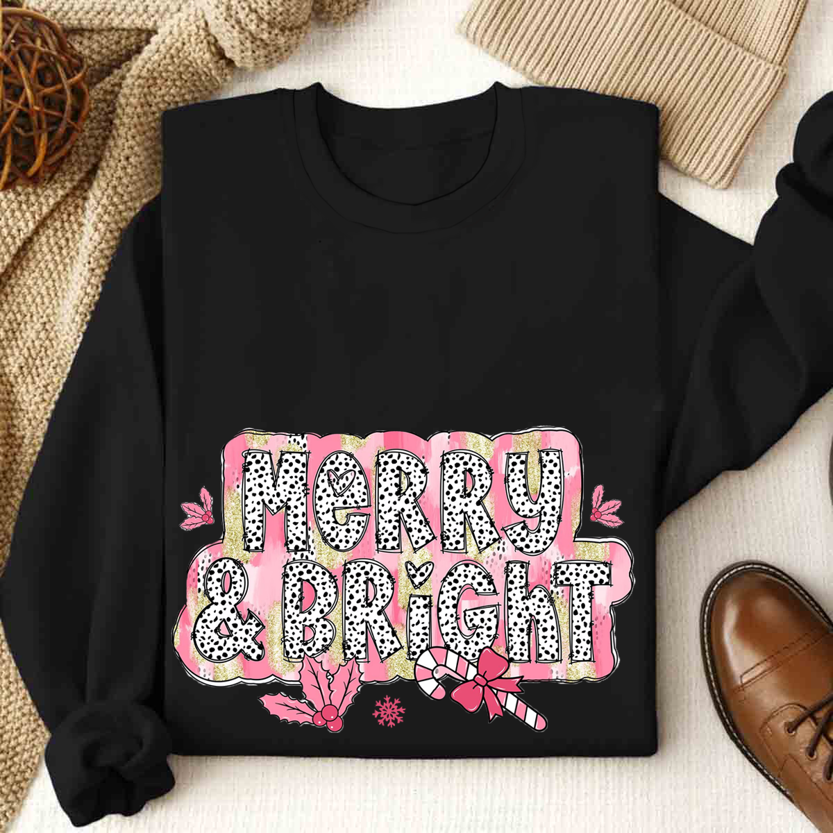 Merry & Bright Christmas Sweatshirt