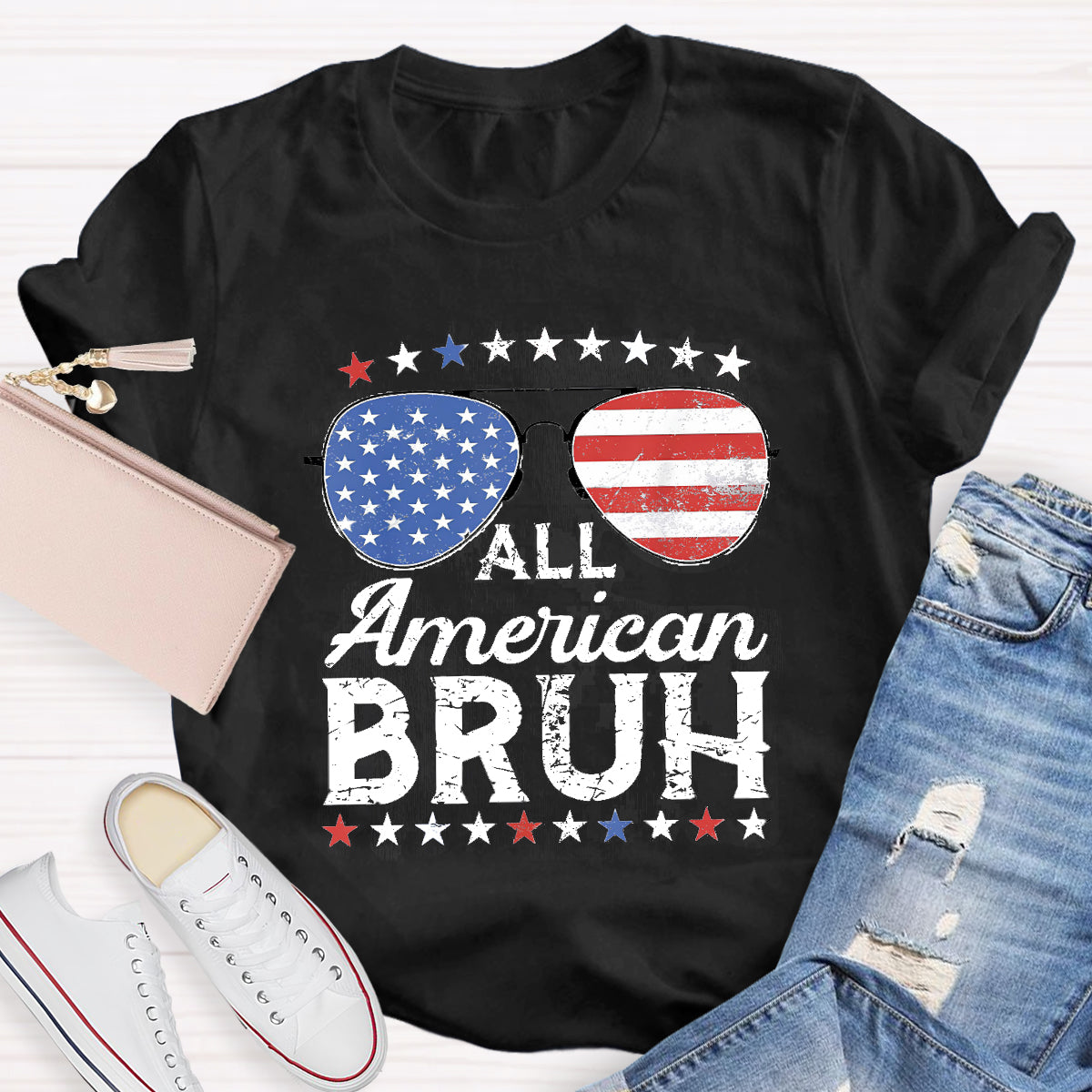 All American Bruh Teacher T-Shirt