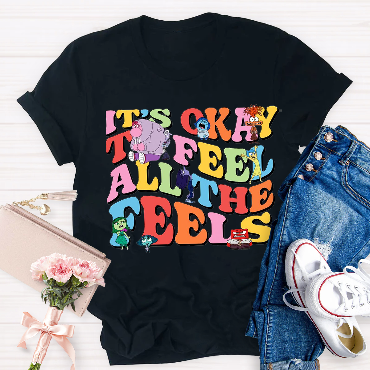 It's OK To Feel All the Feels Teacher T-Shirt