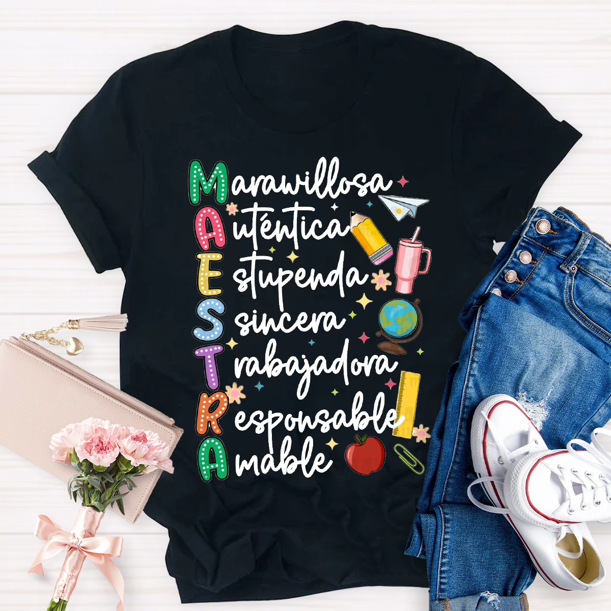 Maestra Dual Language Teacher T-Shirt