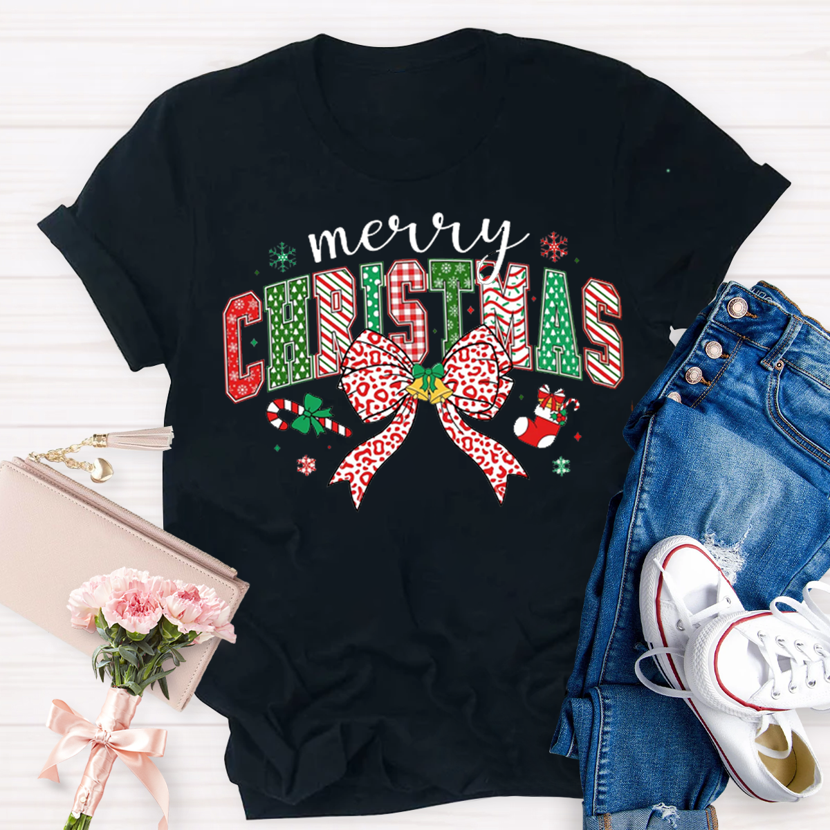 Cute Merry Christmas Teacher T-Shirt