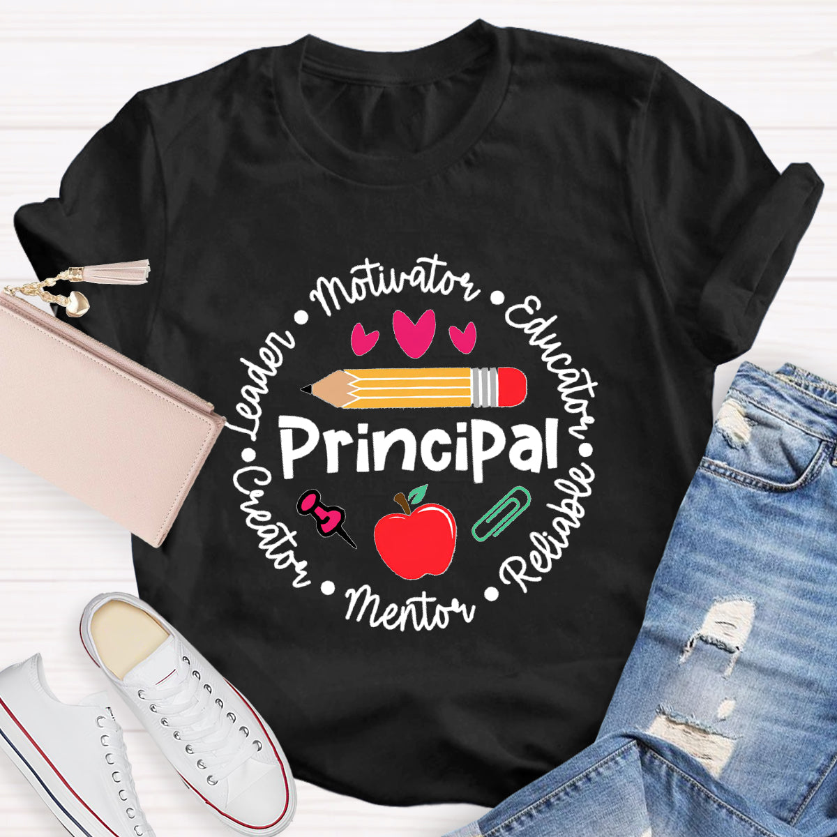 Principal Leader Motivator Educator Teacher T-Shirt