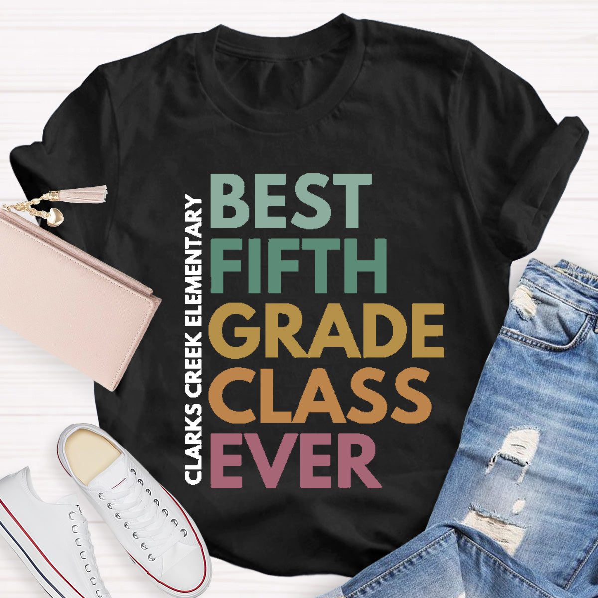 Personalized Grade And School Name  Best ClassT-Shirt