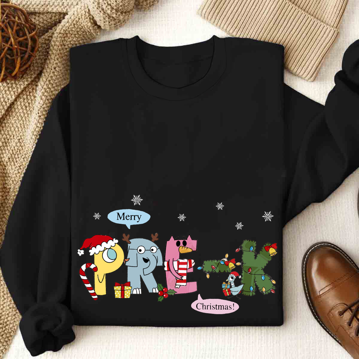 Personalized Grade Merry Christmas Tree Sweatshirt