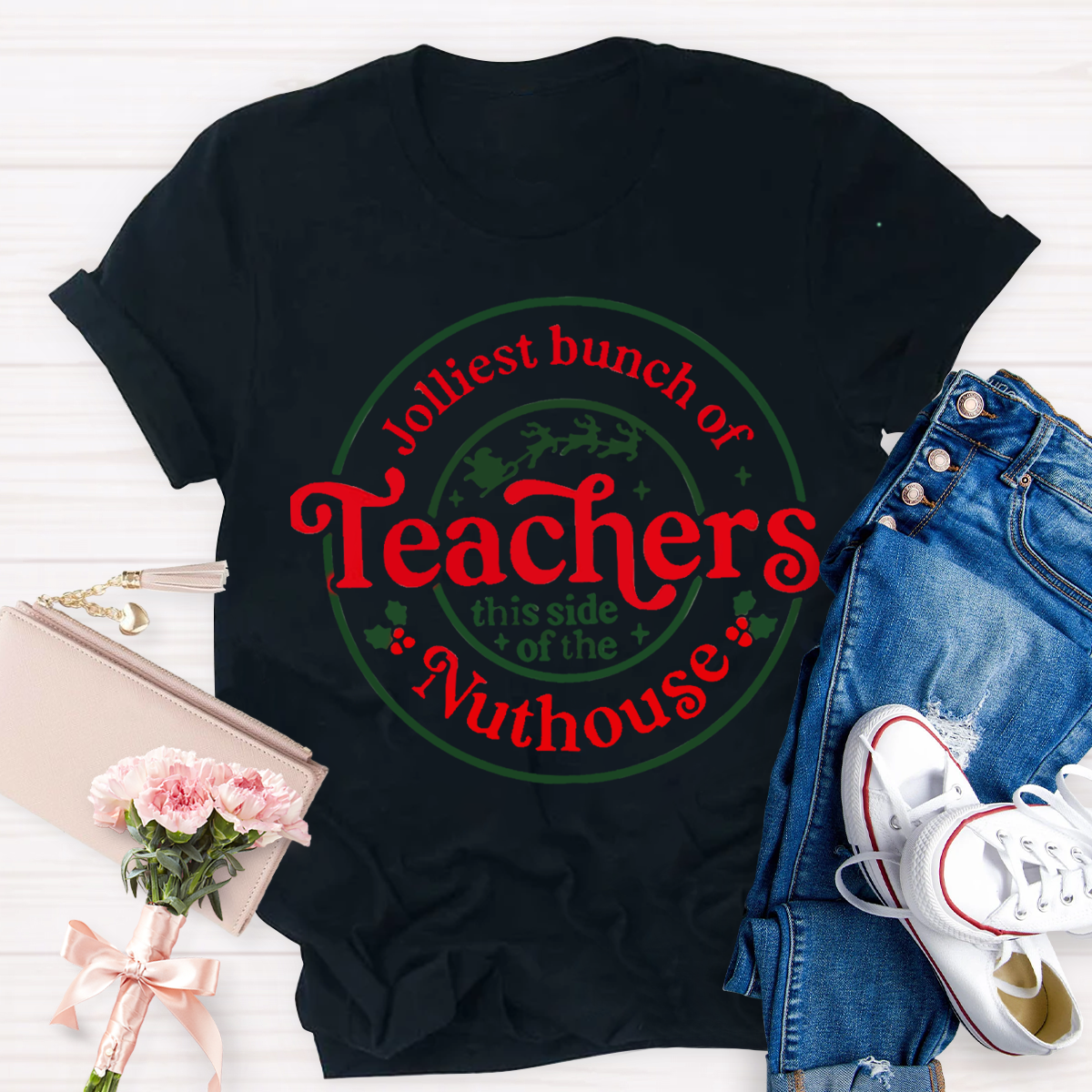 Jolliest Bunch Of Teacher T-Shirt