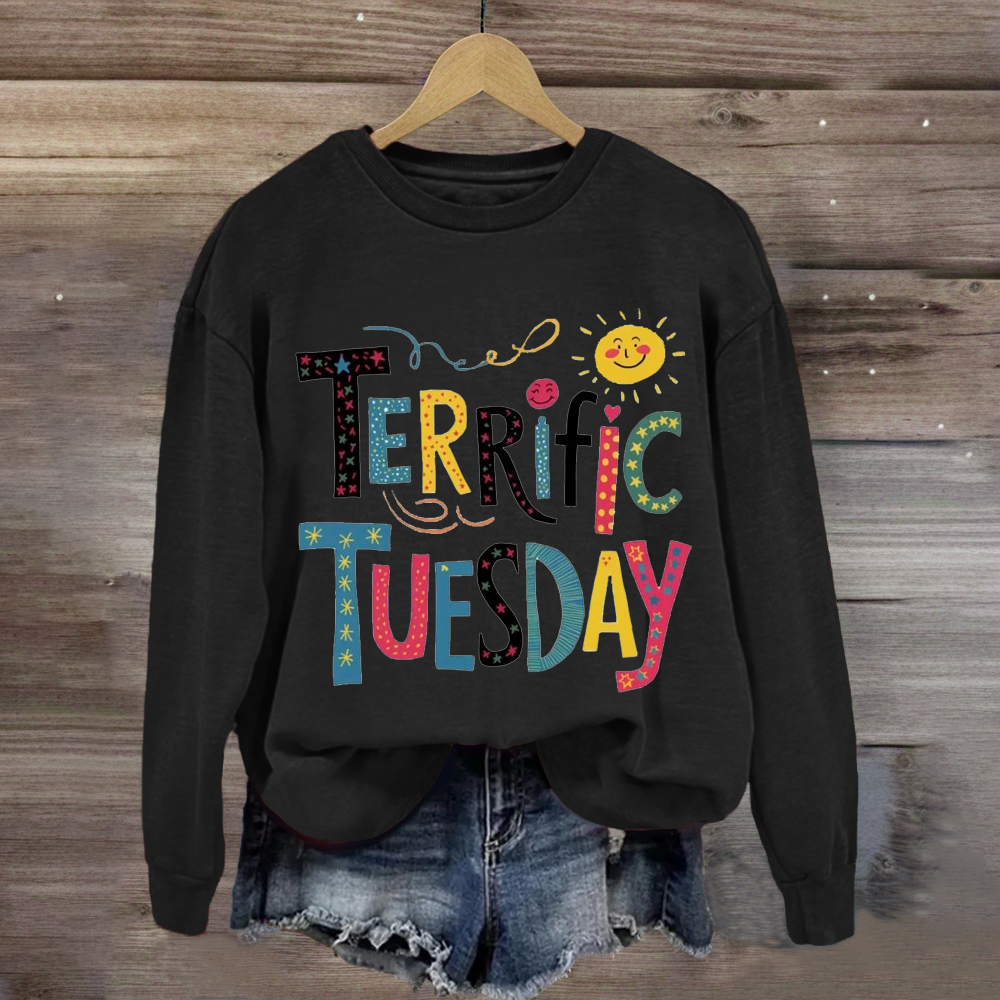 Terrific Tuesday Teacher Sweatshirt